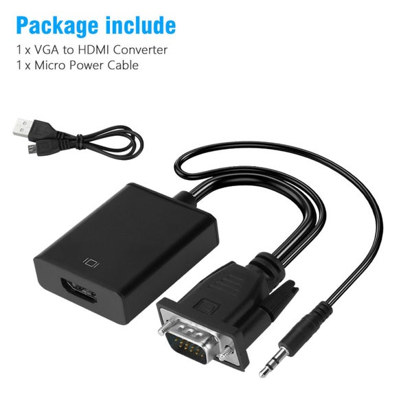 VGA to HDMI Converter Adapter Carousel 9