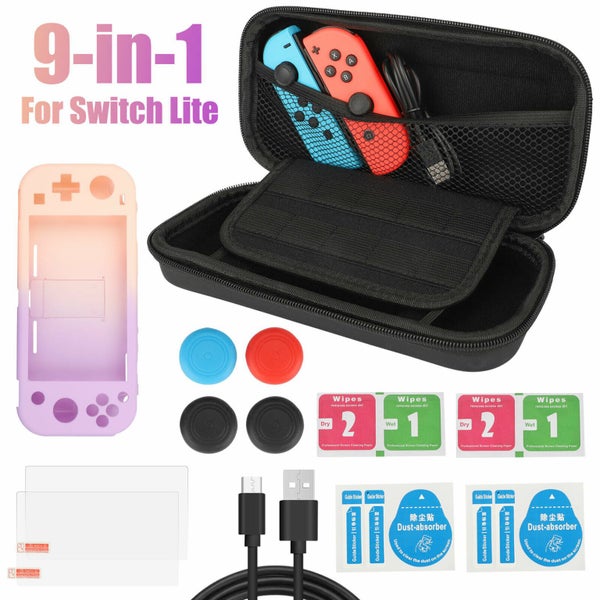 Storage Bag+Shell Cover+Screen Case Accessories Set for Nintendo Switch Lite Carousel 13