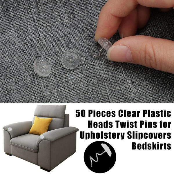 Clear Heads Twist Pins For Upholstery Slipcoverand Bedskirt Decoration Carousel 2