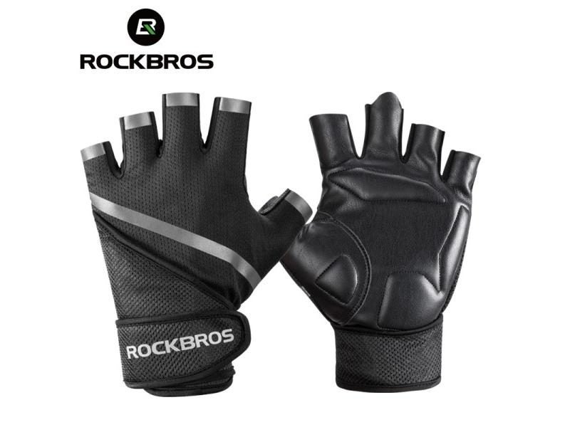 ROCKBORS Gym Anti-Slip Weight Lifting Fitness Gloves Half Finger Fitness Sports Carousel 1