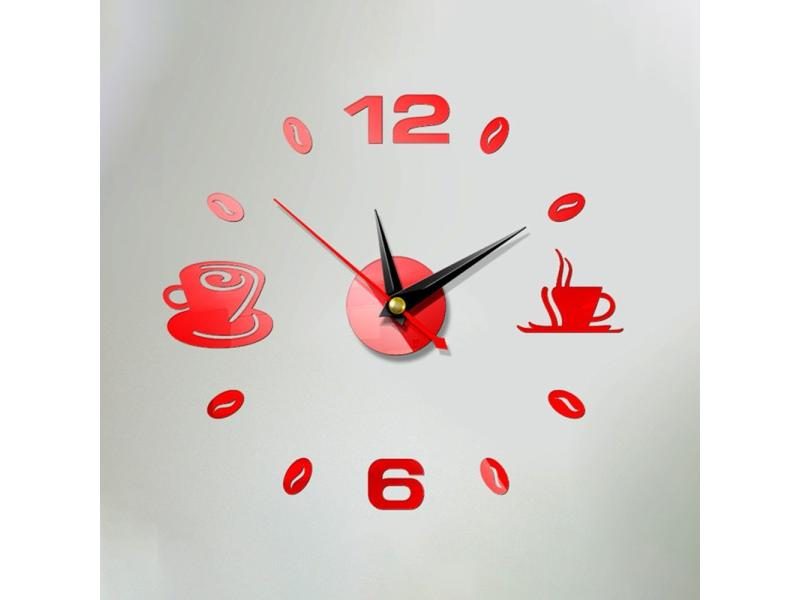 3D Wall Clock Acrylic Frameless Wall Clocks DIY Digital Clock Wall Stickers Carousel 1