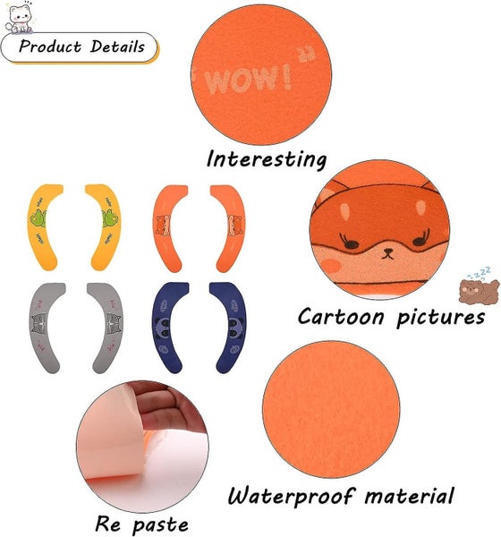 4 Pairs Toilet Seat Covers Universal Toilet Seat Reusable Toilet Seat Cushions Carousel 2