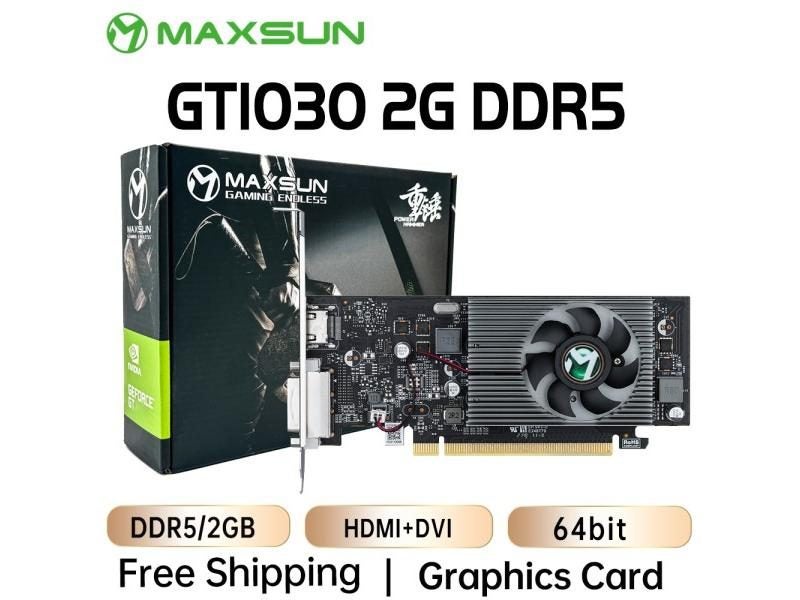 MAXSUN GT 1030 4GB 2G Graphic Card GDDR5 DDR4 Nvidia GPU Desktop PC Gaming Carousel 1