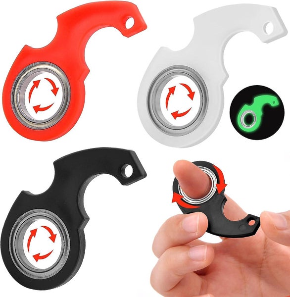 3pcs Keychain Spinner Fidget Ring Toy Key Spinner Spinning Keychain Fidget Carousel 1