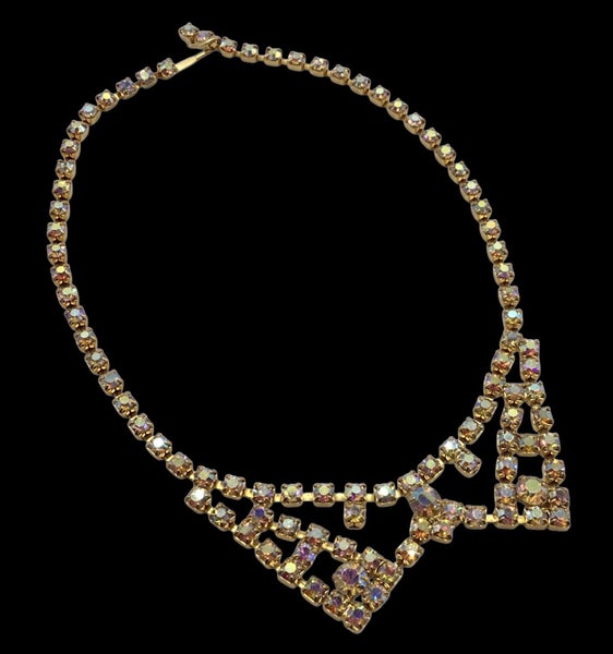 Vintage ~ DIVINE AB RHINESTONE ~ Necklace Carousel 2