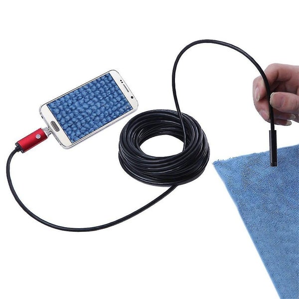 6 Leds Waterproof 10m 5.5mm Phone Endoscope Inspection Camera For Android Pc Carousel 4