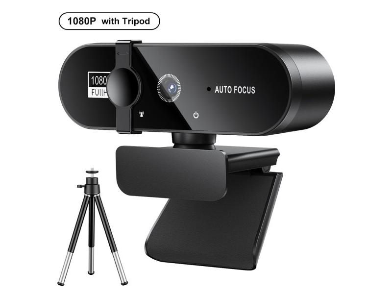 2K 4K 1080P Mini Web Camera With Microphone Tripod For PC USB Webcam Carousel 1