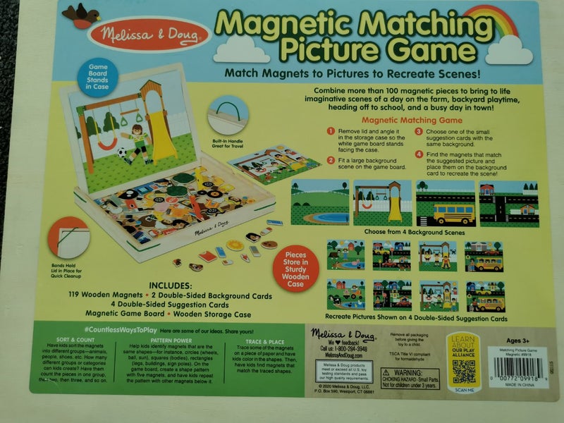 Melissa & Doug - Magnetic Matching Picture Game Carousel 1