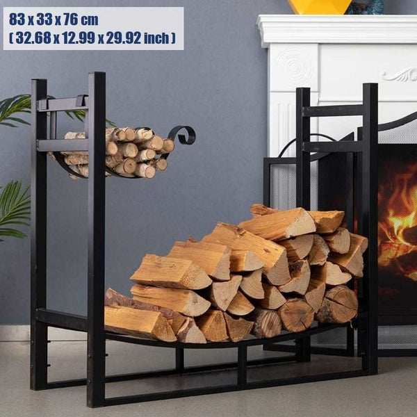 NEW new Durable Steel Firewood Log Rack side Holder Hooks *Clearance* Carousel 1
