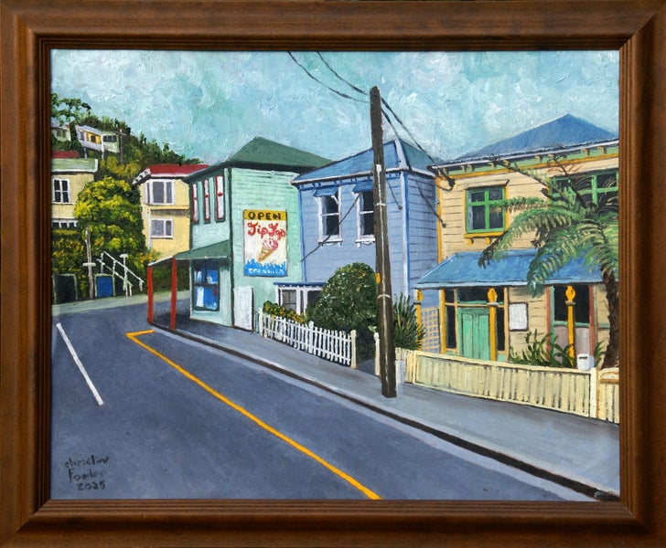 Roxburgh St. Mt Vic original NZ Art628658219624981111