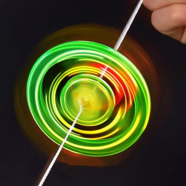 Flywheel Spinning Toy Spinner Fidget Light Rainbow Lightshow Orbital Kids Flash Carousel 1