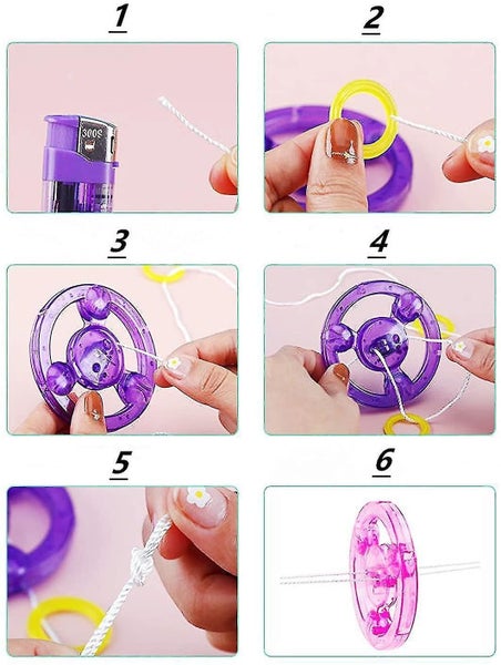 Flywheel Spinning Toy Spinner Fidget Light Rainbow Lightshow Orbital Kids Flash Carousel 5