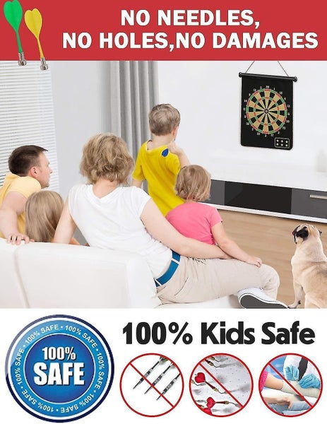 Magnetic Dart Board For Kids And Adults, Double Sided Board Games Set Carousel 2