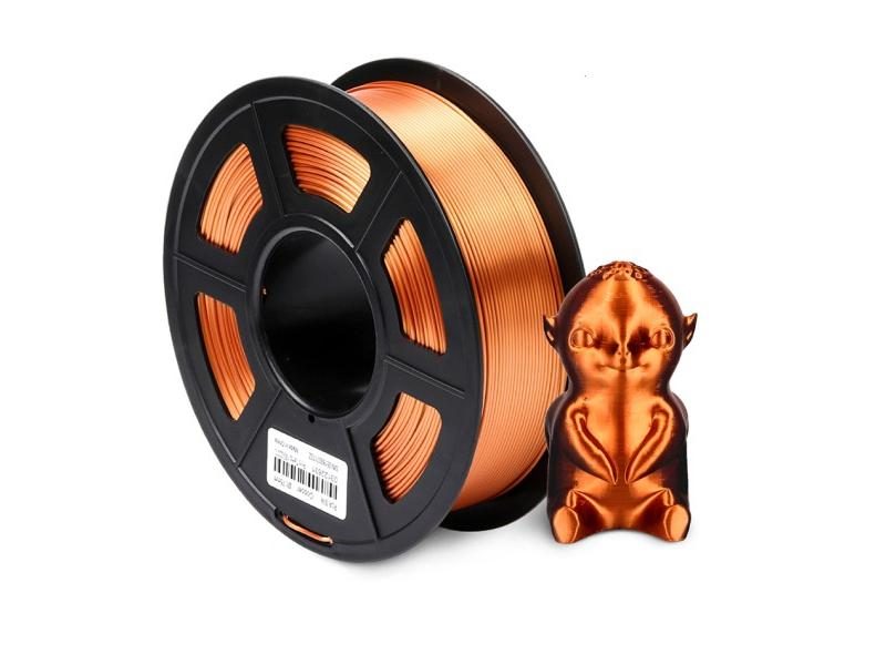 SUNLU 3D Printer Filament Silk Texture Feeling Gold 1kg Silky Rich Luster PLA Carousel 1