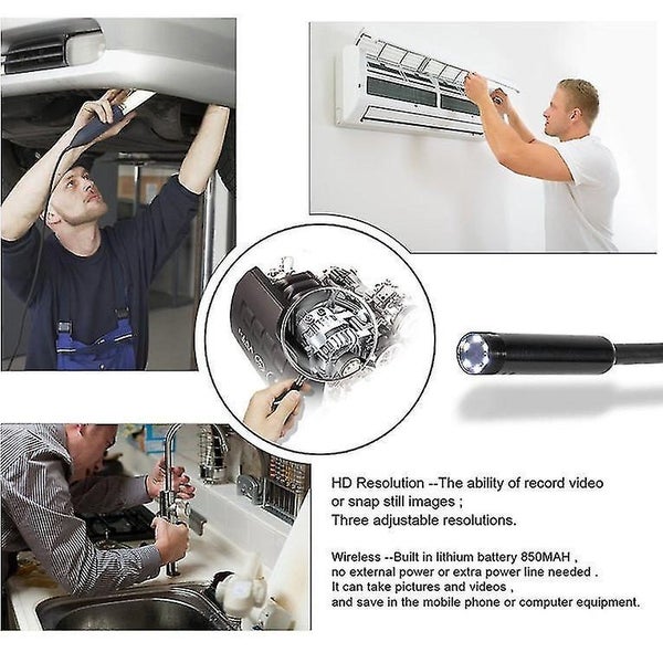 F150 Hd 1200p Adjustable 8 Led Wifi Endoscope Camera 8.0mm Ip68 Hard Cable Carousel 5