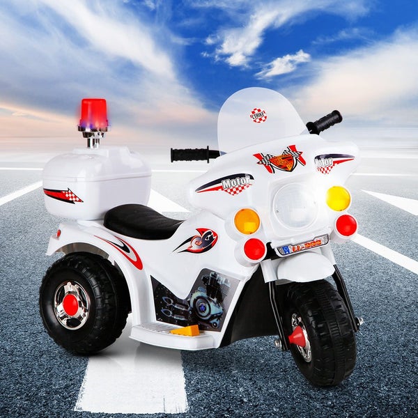 Rigo Kids Ride On Motorbike Motorcycle Car Toys White Carousel 8
