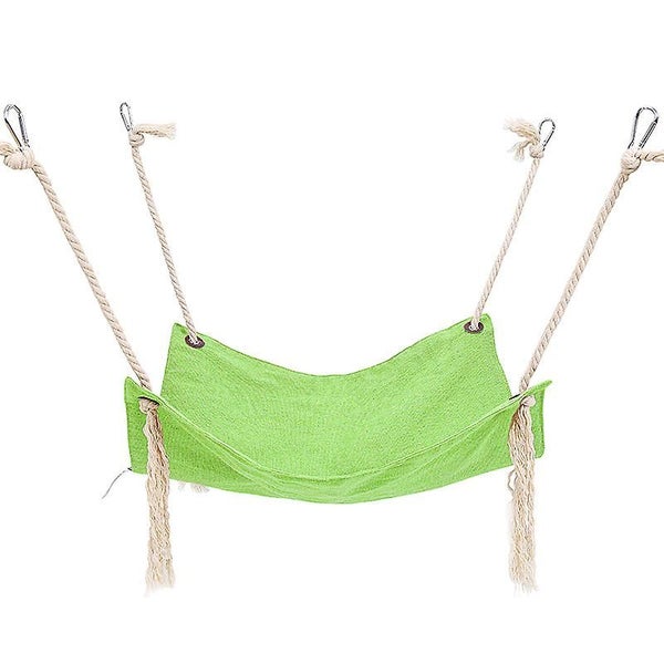 2pcs Green Cat Hammock Hanging Cage Swing Kitty Nest Hanging Bed Sleeping Bed Carousel 1