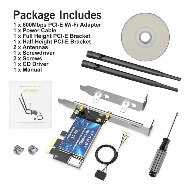 PCI-E Network Adapter WiFi Card Carousel 8