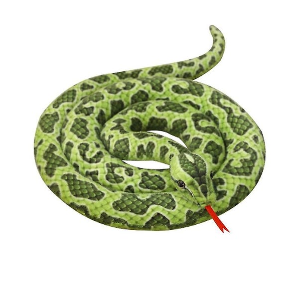 Simulation Piebald Python Plush Toy Full Body Spoof Props Doll Brown Zodiac Gi Carousel 1