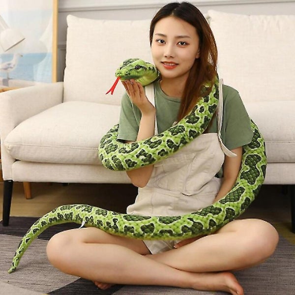 Simulation Piebald Python Plush Toy Full Body Spoof Props Doll Brown Zodiac Gi Carousel 2