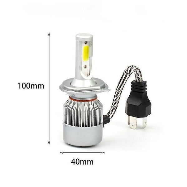 2pcs C6 72w 7600lm 6500k Cob Led Car Headlight Lamp Kit H4/h7/9005/9006 Carousel 2