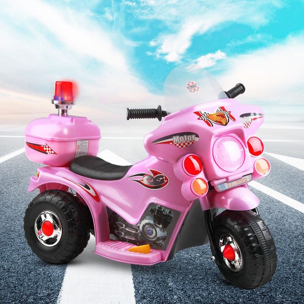 Rigo Kids Ride On Motorbike Motorcycle Car Pink Carousel 8