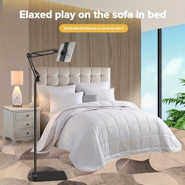 Adjustable Floor Stand with Cantilever Arm for Tablets and Phones Carbon Steel Carousel 1