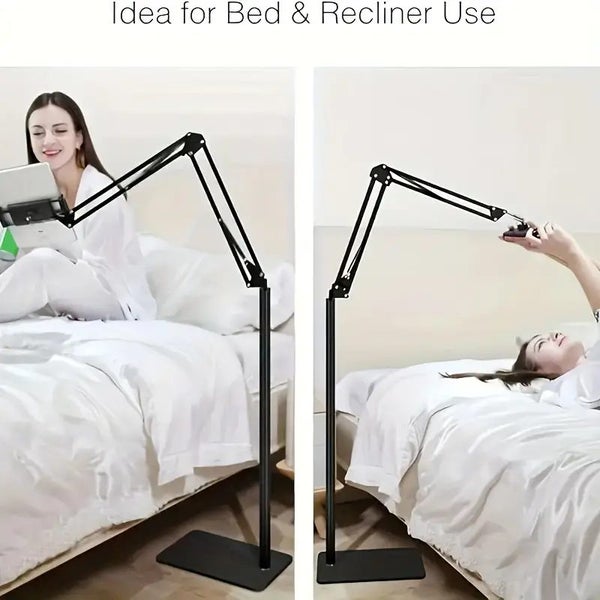 Adjustable Floor Stand with Cantilever Arm for Tablets and Phones Carbon Steel Carousel 2