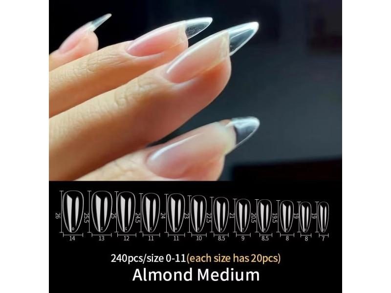 Fake Nails False Nail Acrylic American Capsule Gel Shot Artificial Transparent Carousel 1