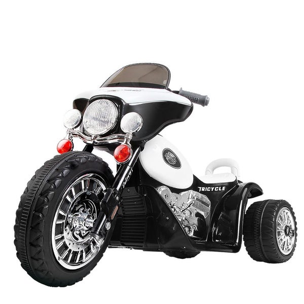 Rigo Kids Ride On Motorbike Motorcycle Toys Black White Carousel 1