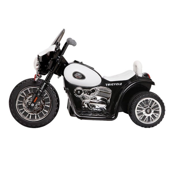 Rigo Kids Ride On Motorbike Motorcycle Toys Black White Carousel 2