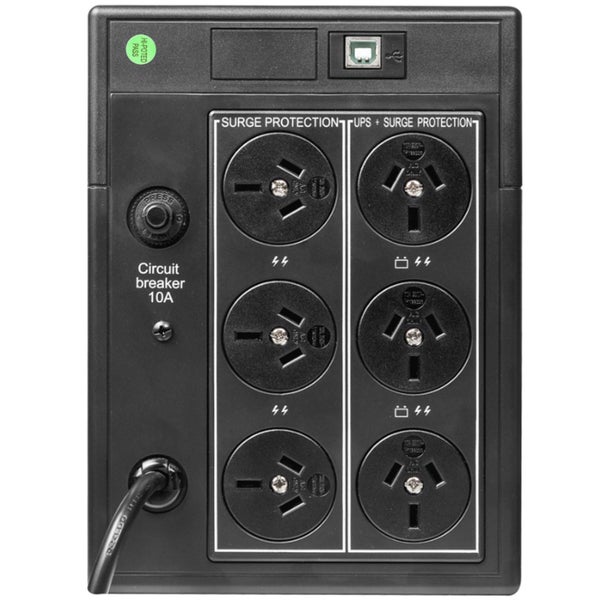 Dynamix UPSD1600 Defender 1600VA (960W) Line Interactive UPS, 3x NZ Power Carousel 2