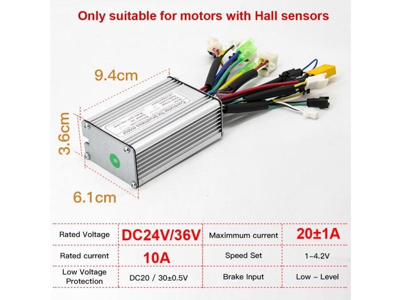 Ebike Controller 24V 36V 48V 250W 350W 500W 750W 1000W 1500W Brushless 6 9 12 Carousel 1