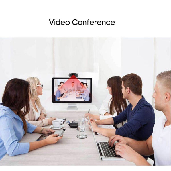 Webcam with Mic USB Web Cam Computer PC Camera for Conference Online Teaching Carousel 6