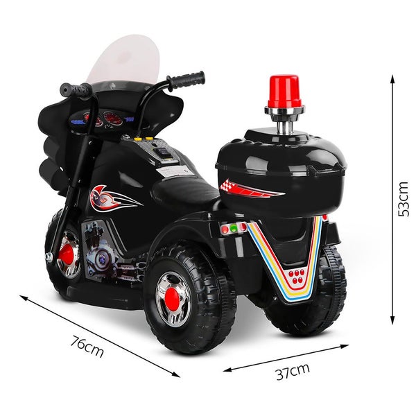 Rigo Kids Ride On Motorbike Motorcycle Car Black Carousel 2
