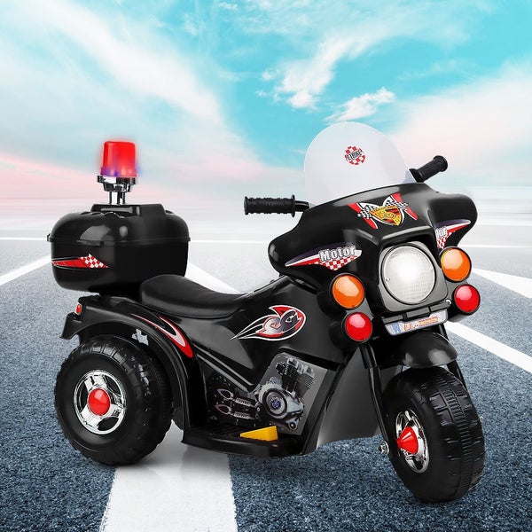 Rigo Kids Ride On Motorbike Motorcycle Car Black Carousel 8