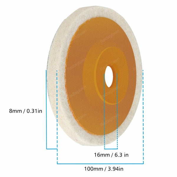 10Pcs 100mm 4 Inch Wool Buffing Angle Grinder Wheel Felt Polishing Disc Pad Set Carousel 2