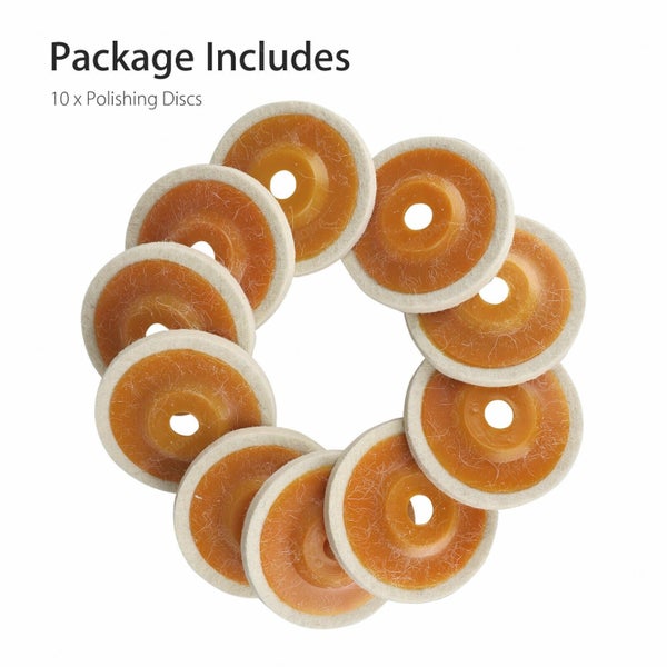10Pcs 100mm 4 Inch Wool Buffing Angle Grinder Wheel Felt Polishing Disc Pad Set Carousel 8