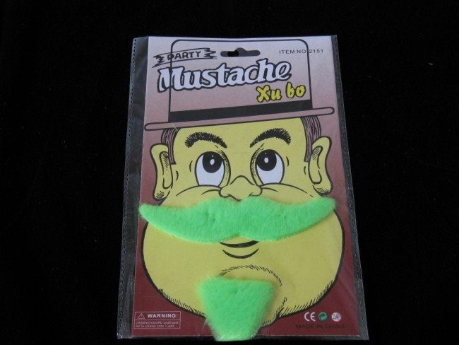 St Patricks Green Moustache & Goatee Carousel 1