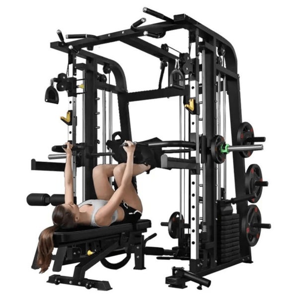 Smith Machine | Home Gym Cage with 126KG Weight Stacks Carousel 1