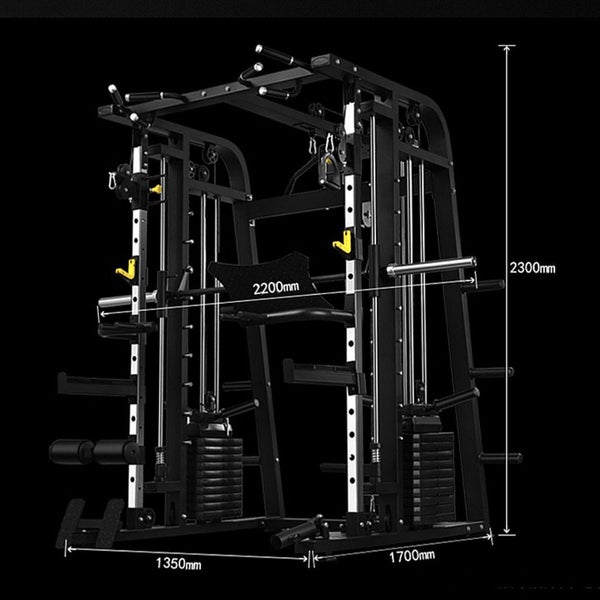 Smith Machine | Home Gym Cage with 126KG Weight Stacks Carousel 10