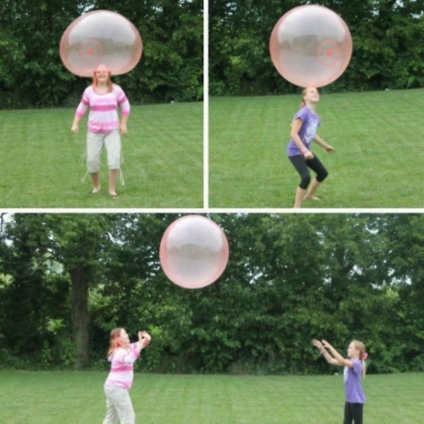 2 Pcs Inflatable Transparent Jelly Balloon Ball Bubble Ball Outdoor Beach Beac Carousel 1
