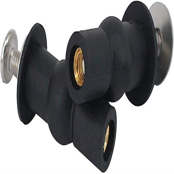 2pcs Toilet Seat 18mm Hinge Fixings Blind Hinges Fixing Hole Stretch Rubber Carousel 2