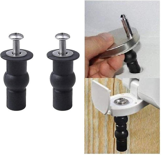 2pcs Toilet Seat 18mm Hinge Fixings Blind Hinges Fixing Hole Stretch Rubber Carousel 4