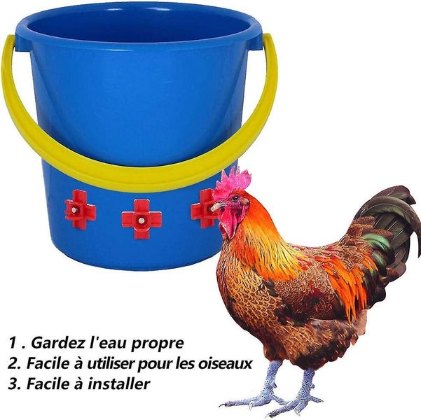 12pcs Chicken Drinker Water Nipple Hen Feeder Automatic Poultry Supplies Hor Carousel 2