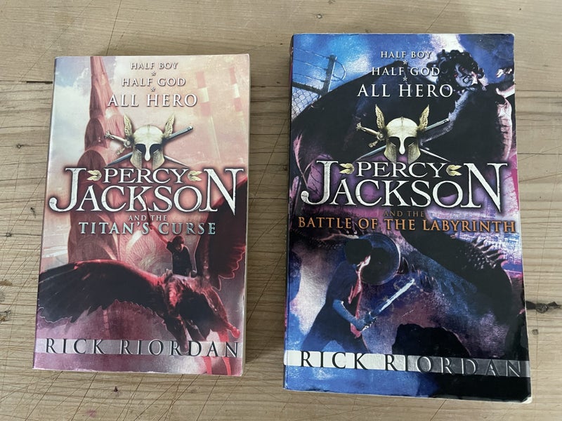 2x Percy Jackson Books By Rick Riordan Bundle - inc. Battle of the Labyrinth Carousel 1