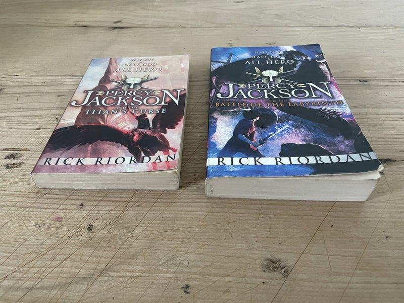 2x Percy Jackson Books By Rick Riordan Bundle - inc. Battle of the Labyrinth Carousel 2