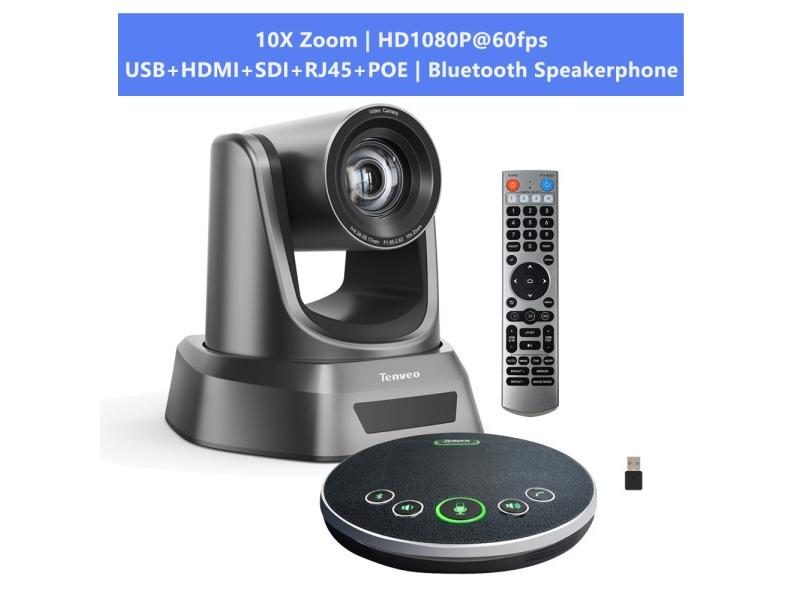 TENVEO NV10A 10X Zoom HDMI PTZ Camera IP Live Streaming SDI USB 1080P 60fps PoE Carousel 1