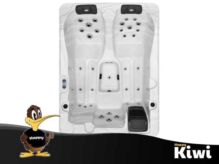 Spa Pool - Double Lounger facing the same way for a movie or view Carousel 1