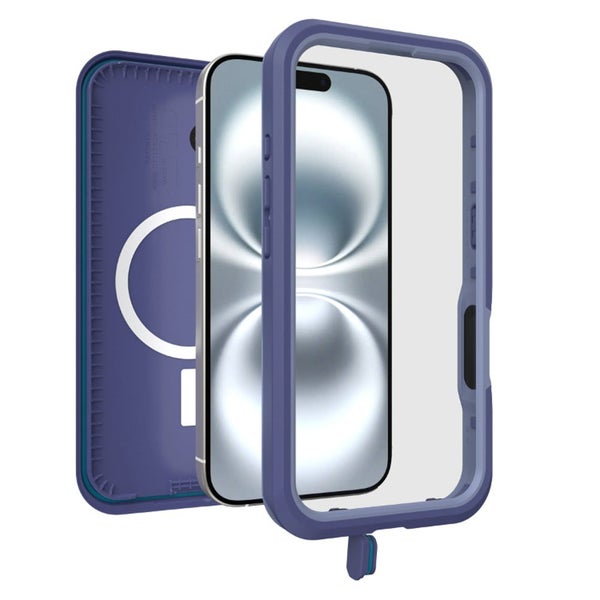 OtterBox Fre MagSafe Waterproof Case for iPhone 16 - Purple Carousel 2